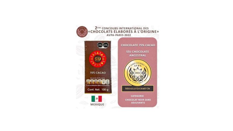 Síij Chocolate Ancestral obtiene dos premios en concurso internacional en Francia
