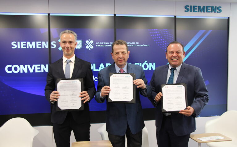 Siemens y SEDECO, CDMX, firman convenio de colaboración