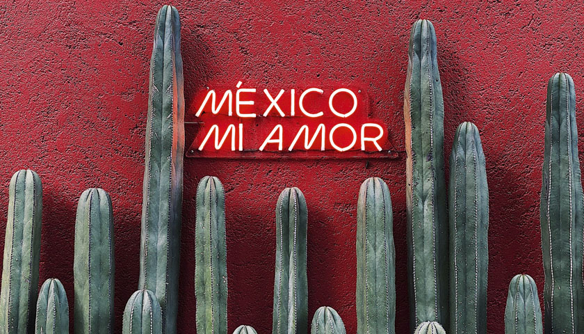 México mi amor sign