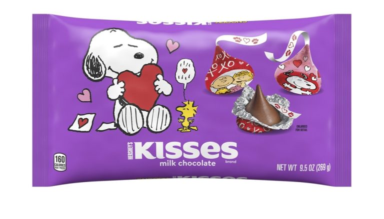 Kisses de Hershey’s lanza nuevos chocolates inspirados en Snoopy y sus amigos para San Valentín